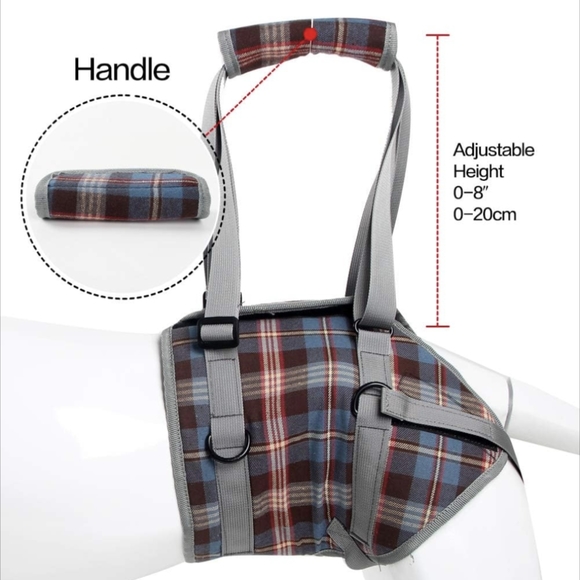 🐾 Dog Recovery Sling Lift Harness Portable Pet Rehabilitation Vest Adjustable - Picture 5 of 15